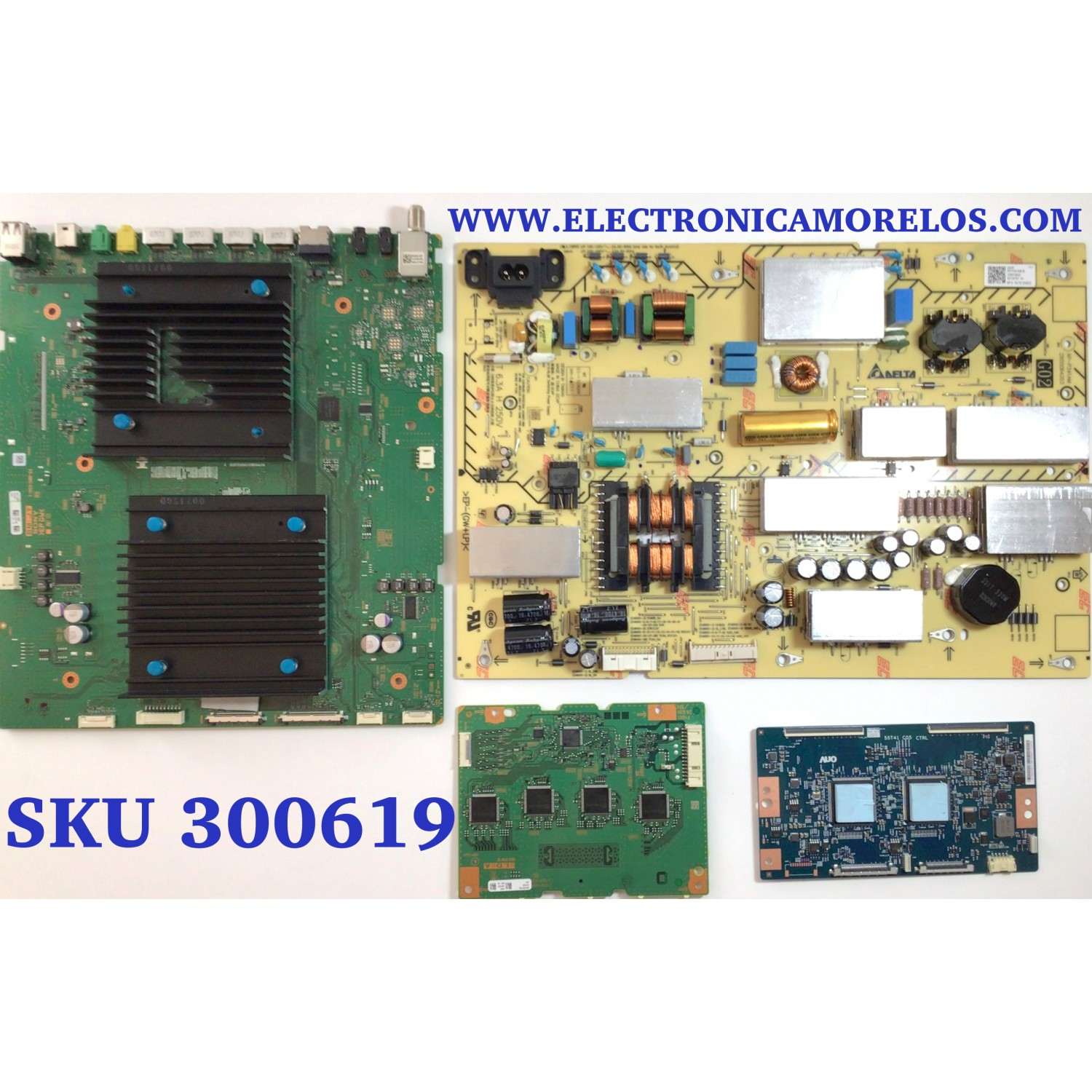 KIT DE TARJETAS PARA TV SONY BRAVIA / MAIN A5011882A 098 / 1-003-688-21 / A-5011-896-A / T-CON 5565T59C07 / 55T41 C05 / LED DRIVER A5016210A 102 / 1-004-242-22 / 1-004-243-22 / FUENTE 100610822 / AP-P341AM / YDAF065DNU01 / T650QVN08 / MODELO XBR-65X950H